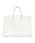 Birkin 35 Veau Epsom Leather in White, back view